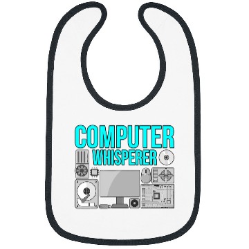 Discover Computer Whisperer IT Tech Software Programmer Geek Graphic Bibs
