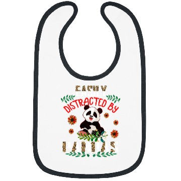 Discover Funny Bear Easily Distracted By Pandas Leopard Sunflowers Panda Lover Cute Bears Bibs