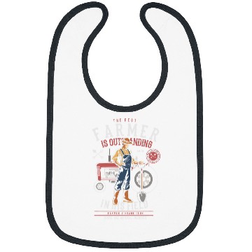 Discover Tractor driving Farm Gift for Farmers Market with vintages Tractor Bibs