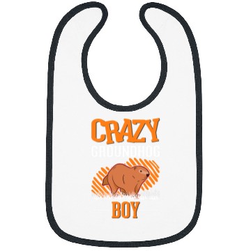 Discover crazys Groundhog Boy Marmot Boy Woodchuck 1 Bibs
