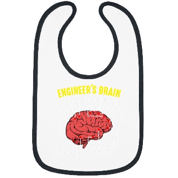 Discover Engineer Brain IT Computer Data Technique Work Interest Fun Bibs