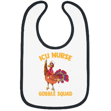 Discover ICU nurses Gobble Squad Thanksgiving Hospital nurses Lover Bibs