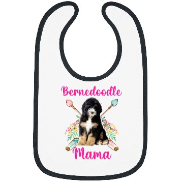 Discover Bernedoodle Mama Cute Mama Bernedoodle Dog Lover Bibs