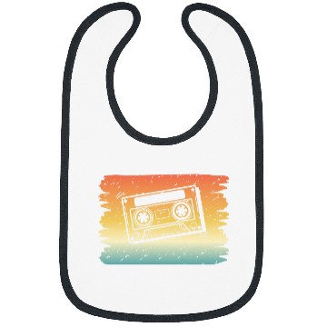 Discover 80s Cassette Tape 1980s Retro vintages Throwback Music 21 Bibs