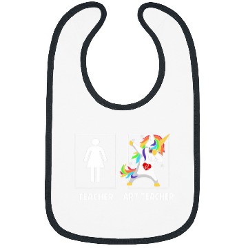 Discover Art Teacher Unicorns Dabbings Dab Back to School Funny Gifts Bibs