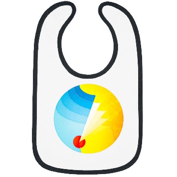 Discover Abstract Circle Geometric Digital Illustration Bibs