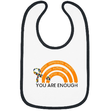 Discover Autism You Are Enough Neurodiverse Bibs