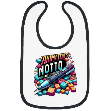 Discover Hilarious Keep Laughing Animators Motto Cartoonist Bibs