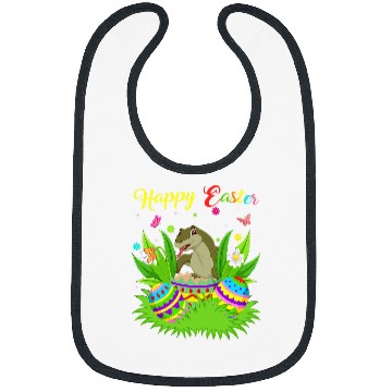 Discover Dragons Komodo Dragon Lover Easter Egg Funny Komodo Dragon Easter Bibs