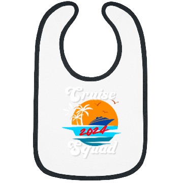 Discover Cruise Squad 2024 Family Matching Vacation Boat Bibs