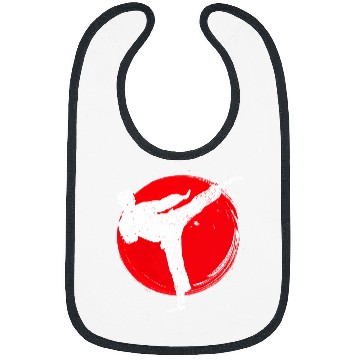 Discover Karate Kick Symbol Karateka Bibs