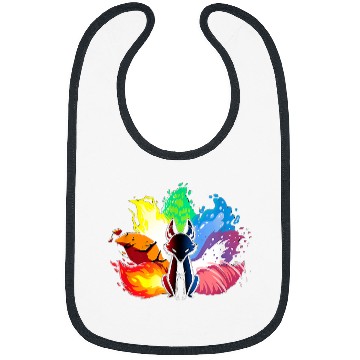 Discover Fox Lover Beatiful elemental kitsune fox japan spirit Bibs