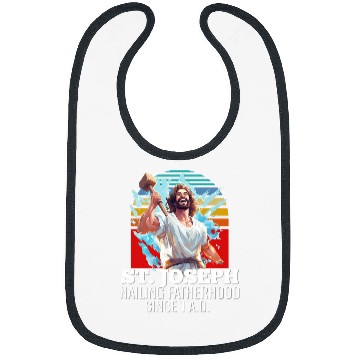 Discover Funny Saint Joseph Catholic Father And Worker 3 Bibs