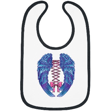 Discover Cute Angel Wings Tattoo Art Back Side Bibs