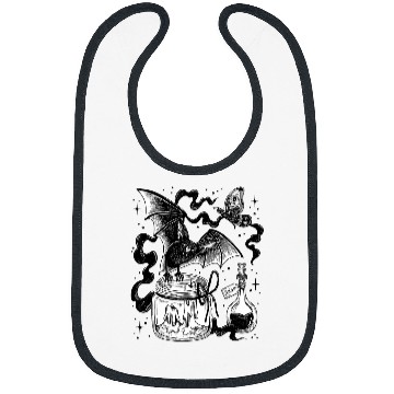 Discover Bat Demon Creature Witchcraft Satanism Bibs
