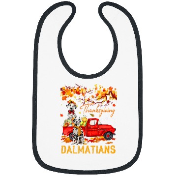 Discover Dalmatian Thanksgiving With My Dalmatians On Pickup Truck Fall Tree Dalmatians Dog Bibs
