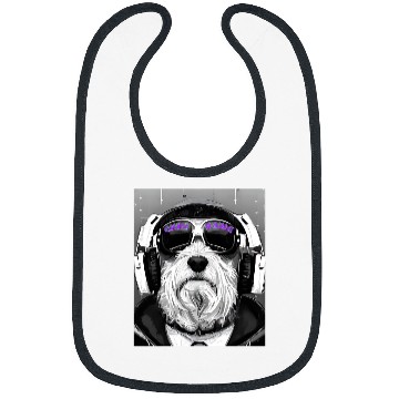 Discover Dog Maltese Chill Dawg Fashionable Dog Puppy Music Maltese Hip Hop Bibs