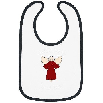 Discover Folk Art Angel Christmas Bibs