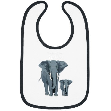 Discover Elephant Lives Endangered Species Art Bibs