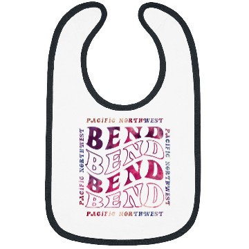 Discover Bend Oregon Wavey Square Bibs
