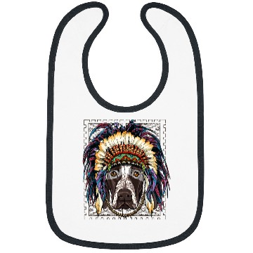 Discover Dog German Shorthaired Pointer Native American Indian Dog Lovers 445 Bibs