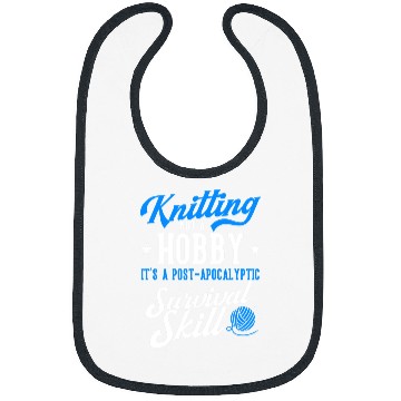 Discover Knitting Yarnting Apocalyptic Survival Skill Yarn Crochetter Bibs