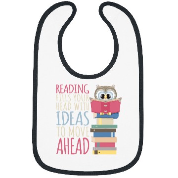 Discover Reading Book Library Librarian Bookworm Owl Reader Bibs