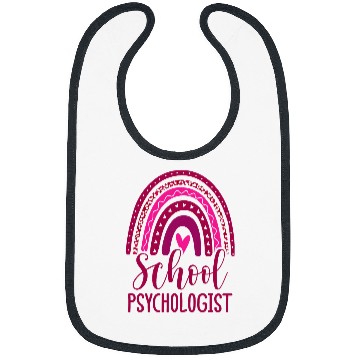 Discover Leopard Boho Rainbow Back To School Psychologist Apparel 5 Bibs