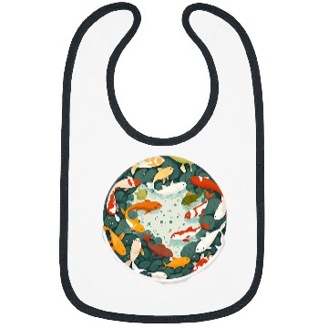 Discover Charm and Sweetness Kawaii Japan Koi Fish Spirit of Japan Bibs