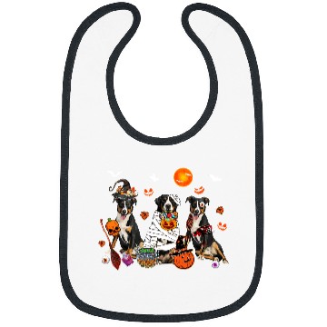 Discover Three Greater Swiss Mountains Witch Scary Mummy Halloween Bibs