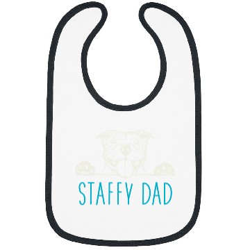 Discover Dog Staffordshire Staffy Dad with Staffordshire Bull Terrier Dog Bibs