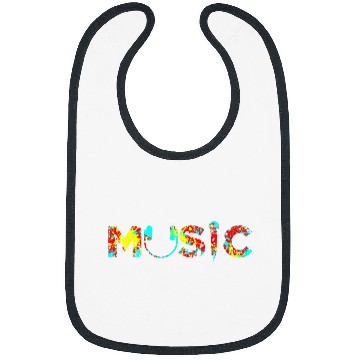 Discover Colored Music Headphone and Microphone Bibs