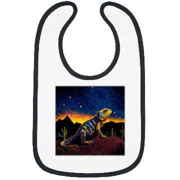 Discover Surrealism Starry Night Chuckwalla Bibs