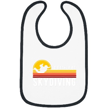 Discover Skydiving Gift Id Rather Be Skydiving Retro vintages Skydive Bibs