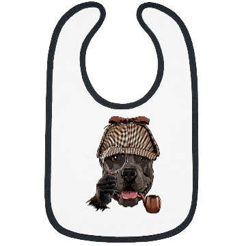 Discover Pit Bull Detective Pit Bull Dog Lover 144 Bibs