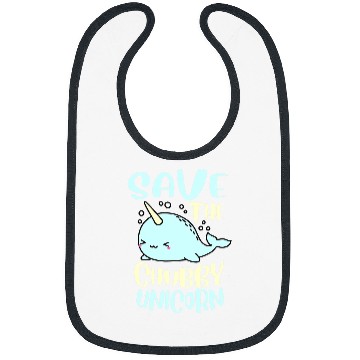 Discover Funny Save The Chubby Unicorns Narwhal Bibs