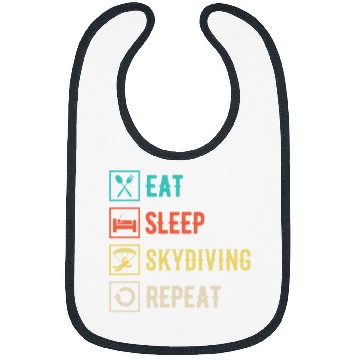 Discover Skydiving Gift Eat Sleep Skydiving Repeat Paragliding Skydiver Skydiving Bibs