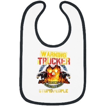 Discover Trucker Tractor Trailer 18 Wheeler Design On Back Bibs