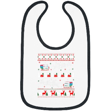 Discover Reading Book Librarian Christmas Library Book Reader Ugly xmass Sweater Reader Bibs