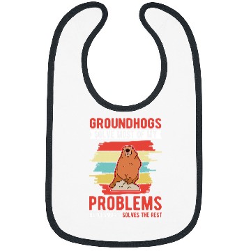 Discover Groundhog Day Woodchuck Marmot 2 Bibs