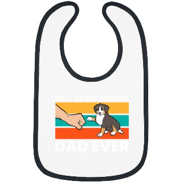 Discover bests Bernedoodle Dad Ever Bibs