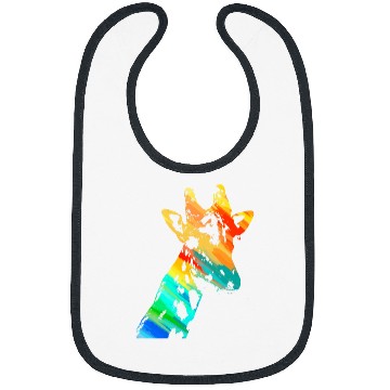 Discover Giraffe funny gift Bibs