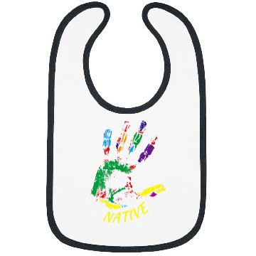 Discover Handprint Native American Indigenous Tribe Illustration Bibs