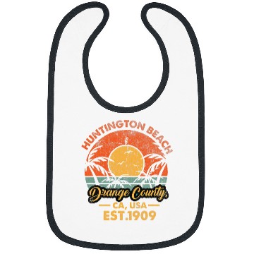 Discover Surf Life Mens Cool Huntington Beach 2019 Surfing Vintage Bibs