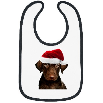 Discover Funny Labrador Lab Dog Chocolate Lab Puppy Image Labrador Retriever Christmas Bibs