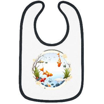 Discover Bold and Playful Statement Fun and Whimsical Koi Fish Bibs