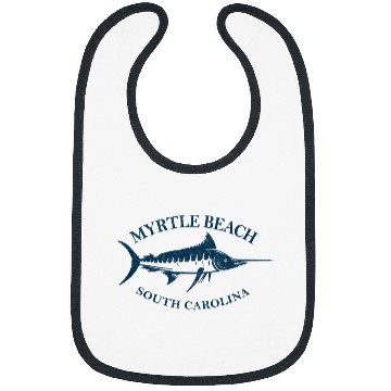Discover Fishing Retro Myrtle Beach South Carolina vintages Fishing Boating Fisher Bibs