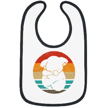 Discover Funny Bear Koala Retro Style vintages Cute Bears Bibs