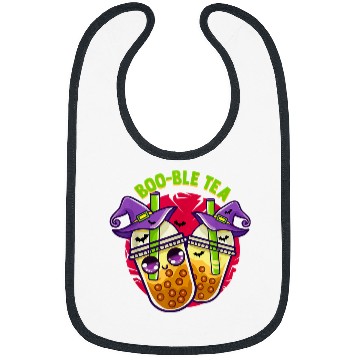 Discover Halloween Bubble Tea Cute Kawaii Boba Tea Design 47 Bibs
