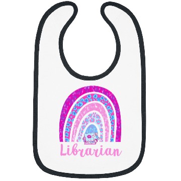 Discover Reading Book Leopard Rainbow With Books School Librarian Reader Bibs